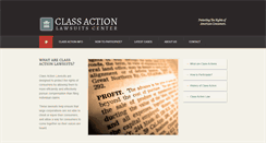Desktop Screenshot of classactionlawsuitcenter.com